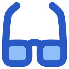 Glasses Icon from Plump Flat Set