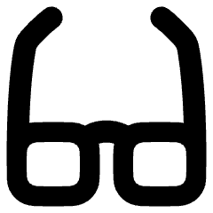 Glasses Icon from Plump Solid Set