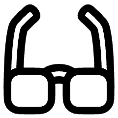 Glasses Icon from Plump Line Set