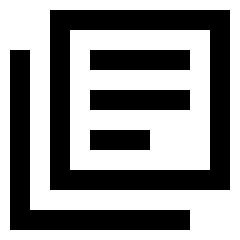 Library Books Icon from Sharp Line Set