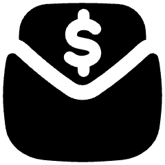 Mail Newsletter Paid Subscription Icon from Flex Solid Set