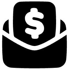 Mail Newsletter Paid Subscription Icon from Plump Solid Set