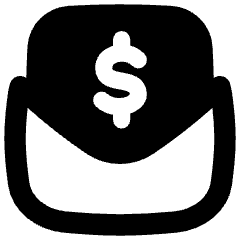 Mail Newsletter Paid Subscription Icon from Flex Remix Set