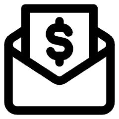 Mail Newsletter Paid Subscription Icon from Core Line Set