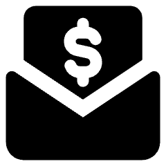 Mail Newsletter Paid Subscription Icon from Core Solid Set