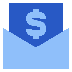 Mail Newsletter Paid Subscription Icon from Sharp Flat Set