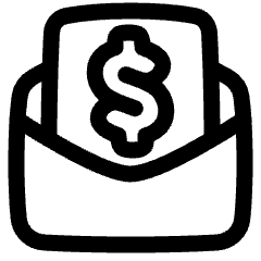 Mail Newsletter Paid Subscription Icon from Plump Line Set