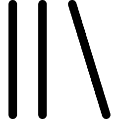 Media Library Music Content Icon from Core Line Set