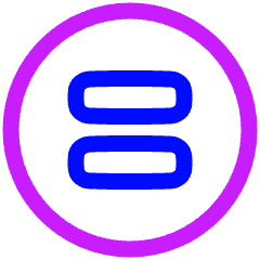No Derivative Works Icon from Plump Neon Set