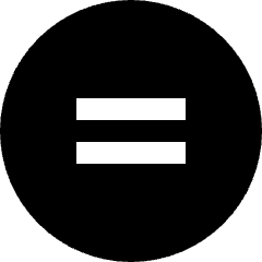 No Derivative Works Icon from Sharp Solid Set