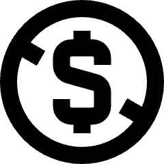 Non Commercial Dollars Icon from Sharp Remix Set