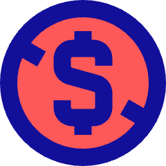 Non Commercial Dollars Icon from Sharp Pop Set