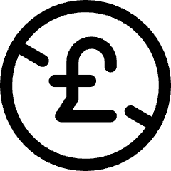 Non Commercial Pounds Icon from Core Line Set