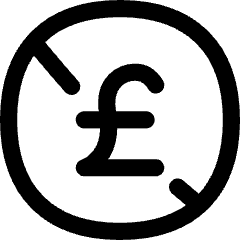 Non Commercial Pounds Icon from Flex Line Set