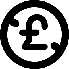 Non Commercial Pounds Icon from Core Solid Set