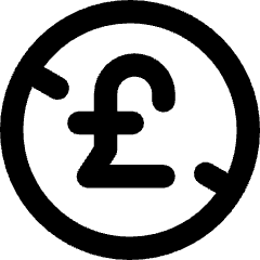 Non Commercial Pounds Icon from Core Remix Set