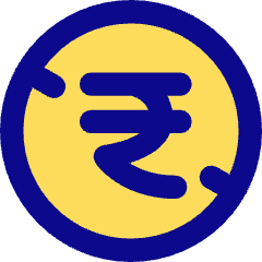 Non Commercial Rupee Icon from Core Pop Set