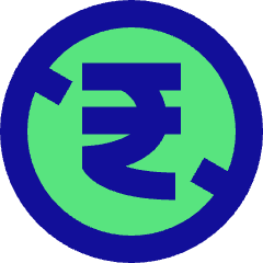 Non Commercial Rupee Icon from Sharp Pop Set