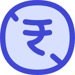 Non Commercial Rupee Icon from Flex Duo Set