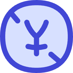 Non Commercial Yen Icon from Flex Duo Set