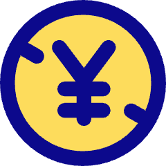 Non Commercial Yen Icon from Core Pop Set