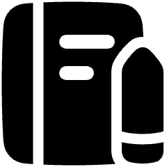 Notebook Icon from Plump Solid Set