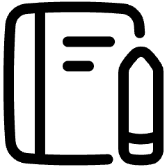 Notebook Icon from Plump Line Set