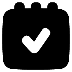 Notepad Check Icon from Plump Solid Set