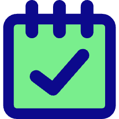 Notepad Check Icon from Core Pop Set