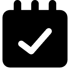 Notepad Check Icon from Core Solid Set