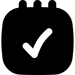 Notepad Check Icon from Flex Solid Set