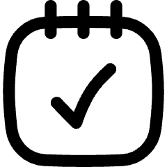 Notepad Check Icon from Flex Line Set