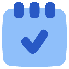 Notepad Check Icon from Plump Flat Set