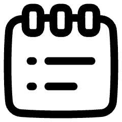 Notepad List Icon from Plump Line Set