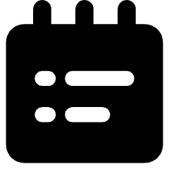 Notepad List Icon from Core Solid Set