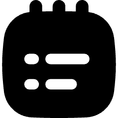 Notepad List Icon from Flex Solid Set