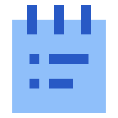 Notepad List Icon from Sharp Flat Set