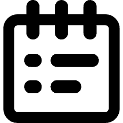 Notepad List Icon from Core Remix Set