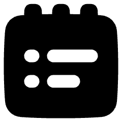 Notepad List Icon from Plump Solid Set