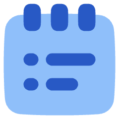 Notepad List Icon from Plump Flat Set