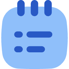 Notepad List Icon from Flex Flat Set