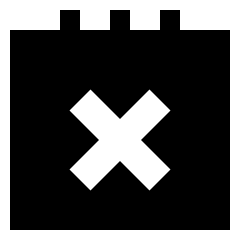 Notepad Remove Icon from Sharp Solid Set
