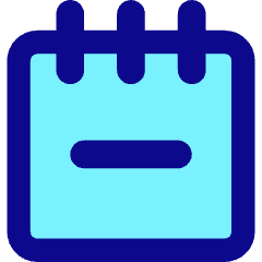 Notepad Subtract Icon from Core Pop Set