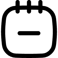 Notepad Subtract Icon from Flex Line Set
