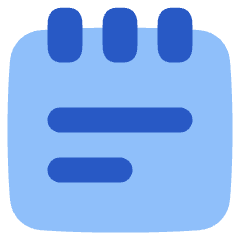 Notepad Text Icon from Plump Flat Set