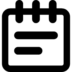 Notepad Text Icon from Core Remix Set