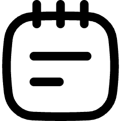 Notepad Text Icon from Flex Line Set