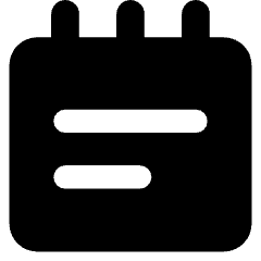 Notepad Text Icon from Core Solid Set