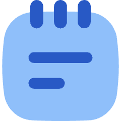 Notepad Text Icon from Flex Flat Set