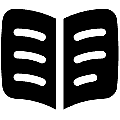 Open Book Icon from Plump Solid Set